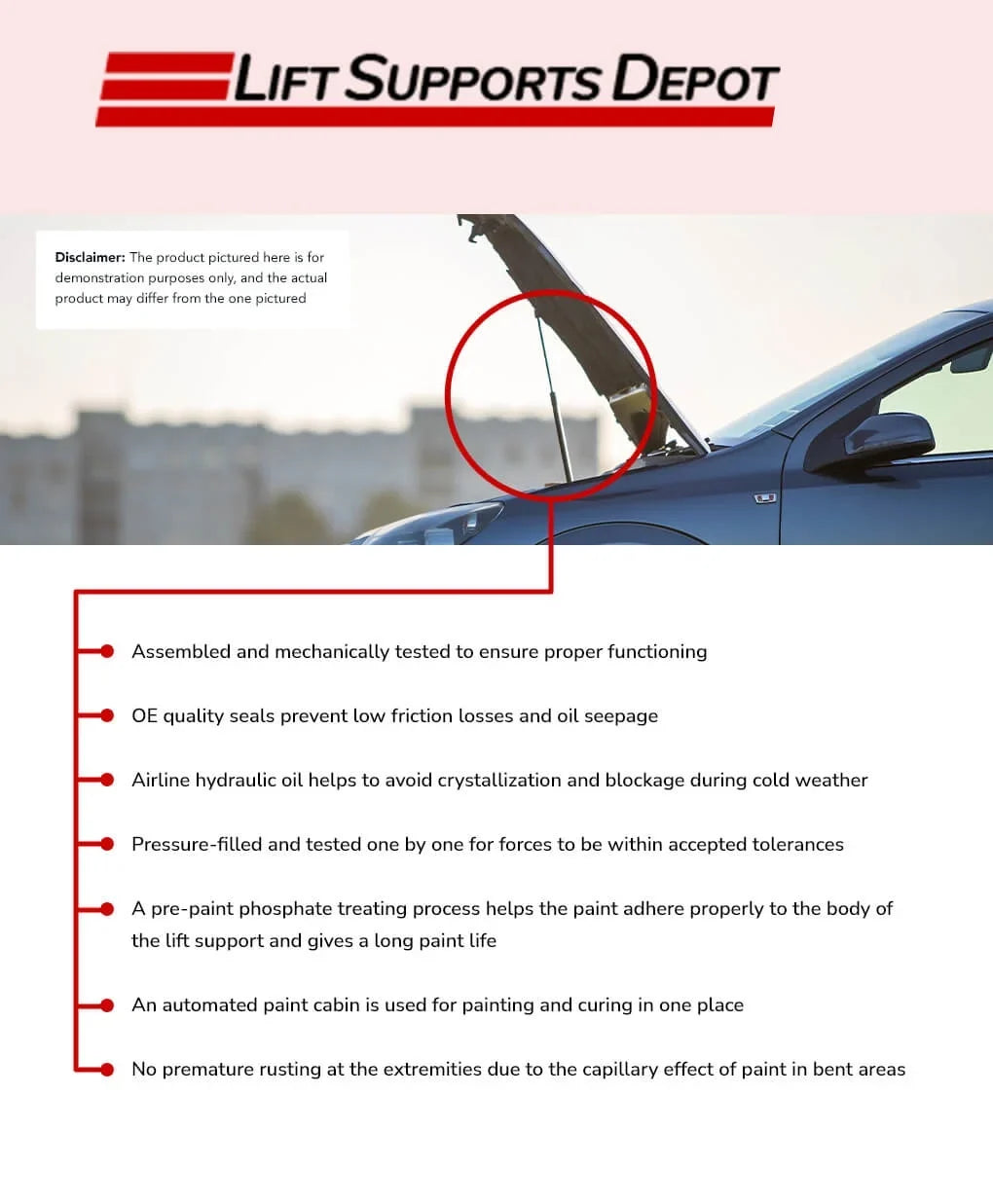 Qty 2 Pm3839 Fits 4Runner 1996 to 2002 Liftgate Lift. Gas Shock - 1997 1998 1999 2000 2001 Lift Supports Depot PM3839-a