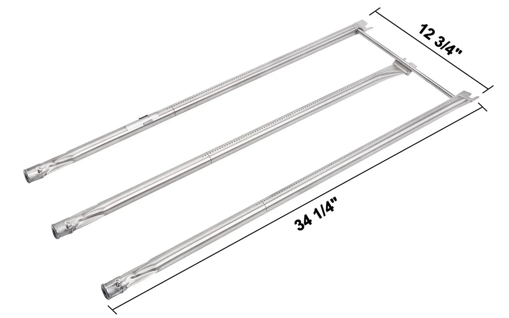 67820 67722 Grill Burner Tube Set Replacement for Weber Genesis 300 Series (2007-2010), Genesis E310 E320 S310 S320 EP310 EP320 Grills with Side Control Knobs, 34-1/4 Inch Stainless Steel Grill Burner