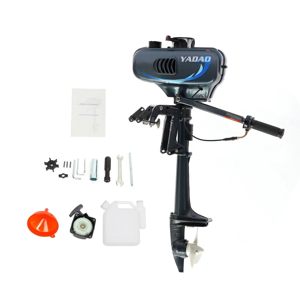 DENEST 3.5HP 2 Stroke Outboard Motor Fishing Craft Engine CDI Water Cooling 4000-5000rpm