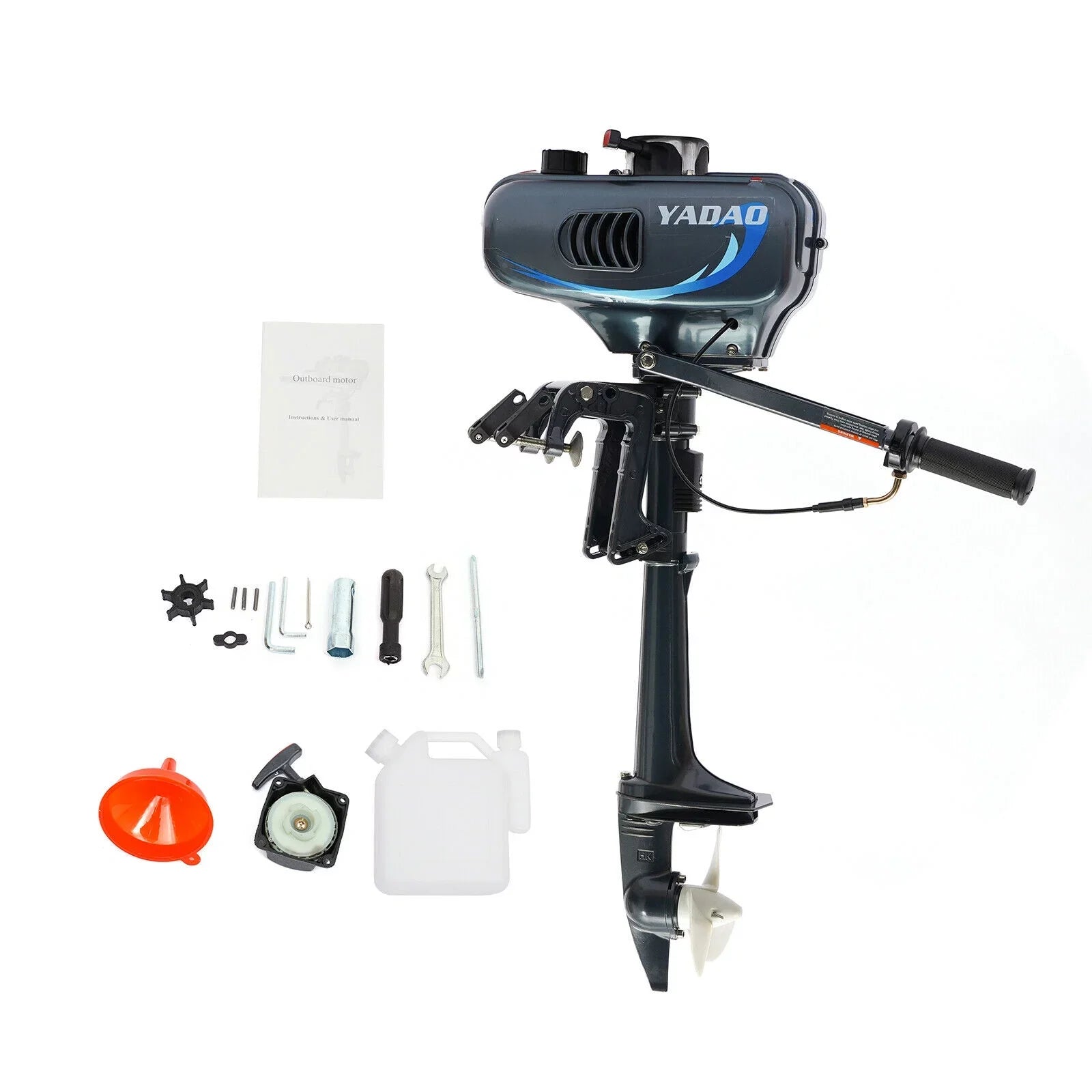 DENEST 3.5HP 2 Stroke Outboard Motor Fishing Craft Engine CDI Water Cooling 4000-5000rpm