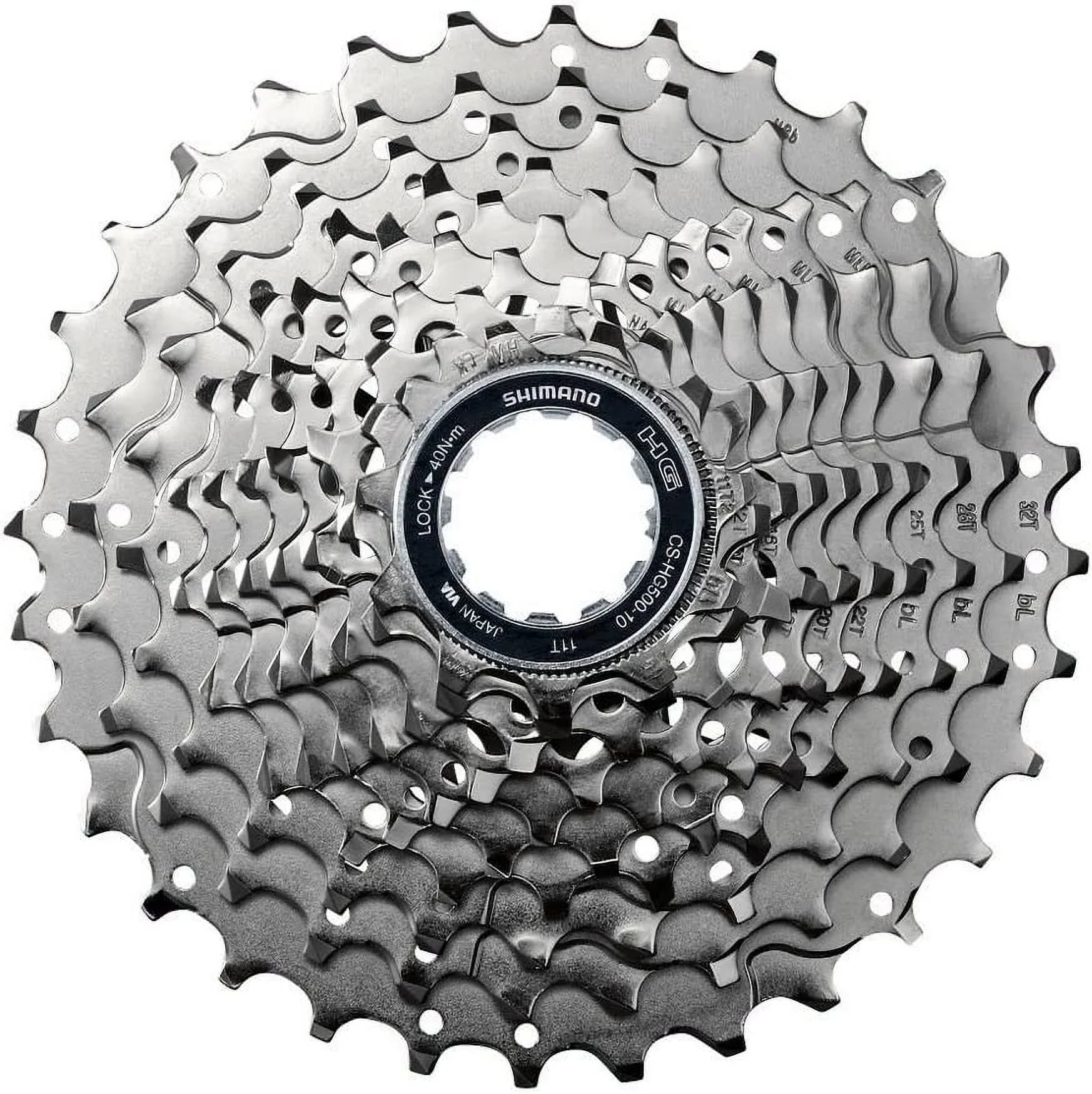 Shimano Tiagra CS-HG500 HyperGlide 10-Speed Road Cassette 11-25T Silver