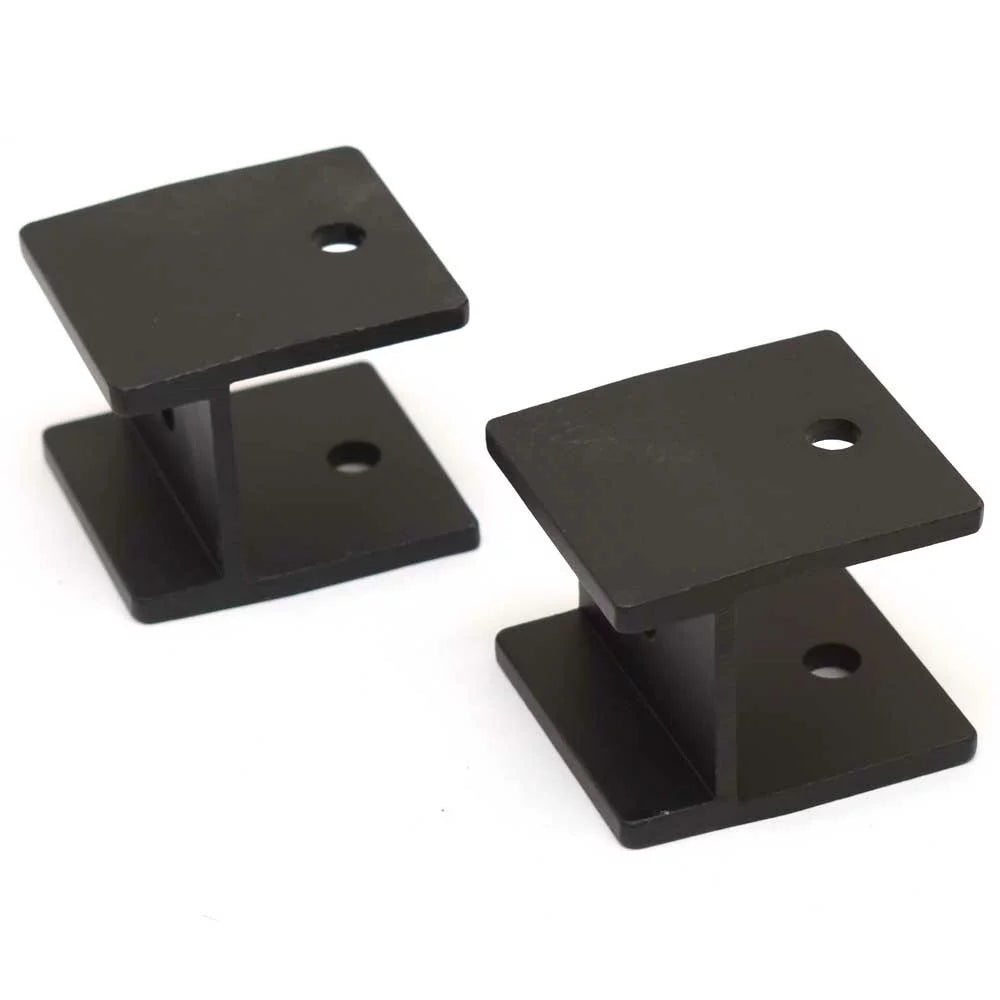 Misty Harbor Watercraft Bimini H-Brackets 99-001523B | Aluminum Black (Pair)