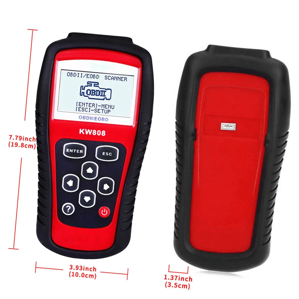 OBDII / EOBD Cars Code Reader and Auto Scanner Detection Decoder KW808