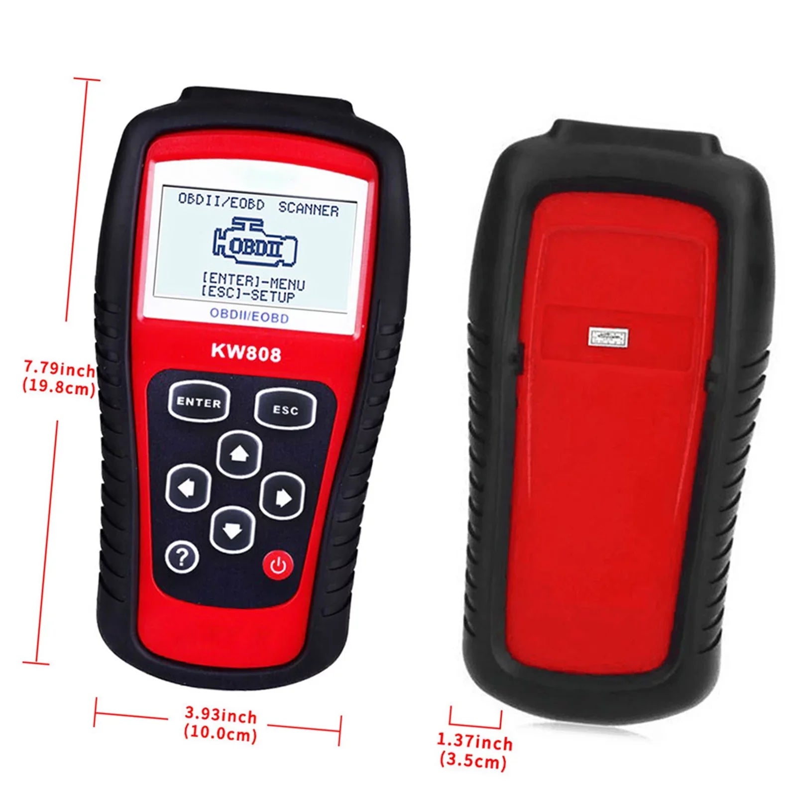 KONNWEI Detection Scanner,Scanner Decoder KW808 Cars Code Scanner EOBD Cars Code Code Auto Scanner Cars Code Auto OBDII / EOBD - / EOBD Cars Auto Scanner Decoder KW808