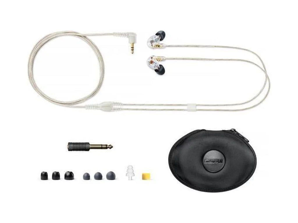 Shure SE425 Pro In-Ear Sound Isolating Dual Driver Earphones - Clear