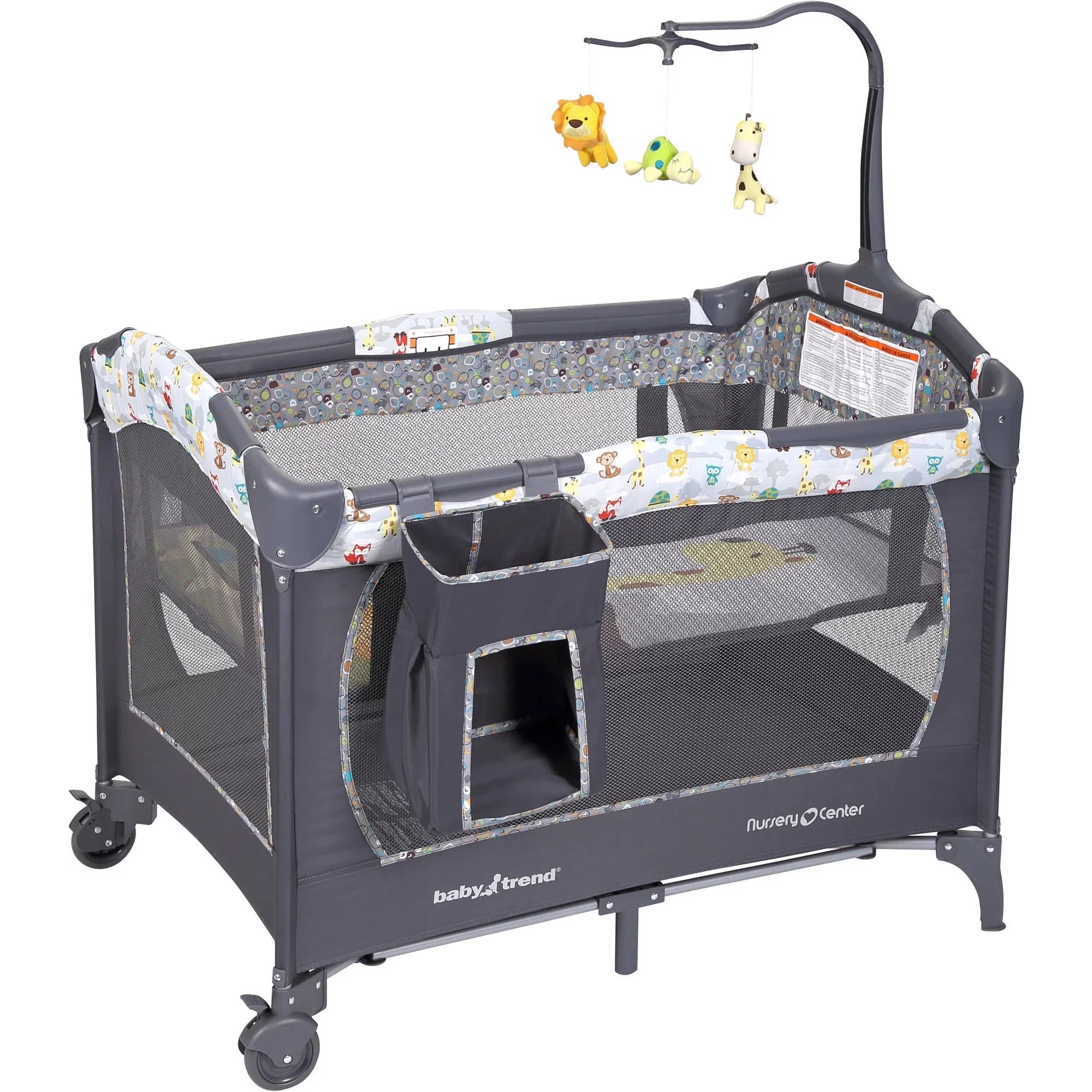 Baby Trend Nursery Center Playard, Tanzania Grey, Unisex