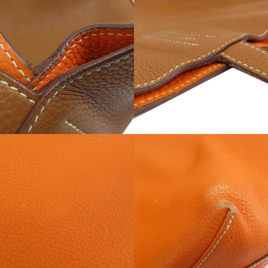 Pre-Owned Hermes double sense 45 gold orange tote bag taurillon ladies HERMES (Good)