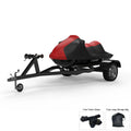 Environment Jet Ski Wrap For SEA DOO GTX SC 2005 - RED / Black Color - All Condition - Trailerable - Protects from Rain, Sun, UV Rays, And More! Includes Trailer Straps And Storage Bag