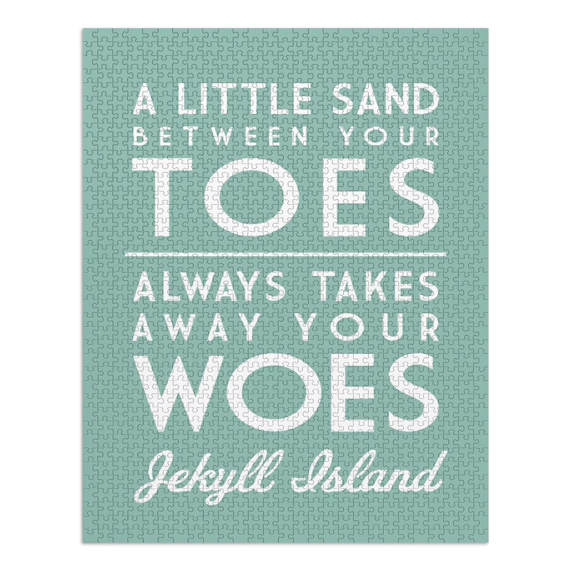 Jekyll Island, Georgia, A Little Sand Between Your Toes, Simply Said (1000 Piece Puzzle, Size 19x27, Challenging Jigsaw Puzzle for Adults and Family, Made in USA)