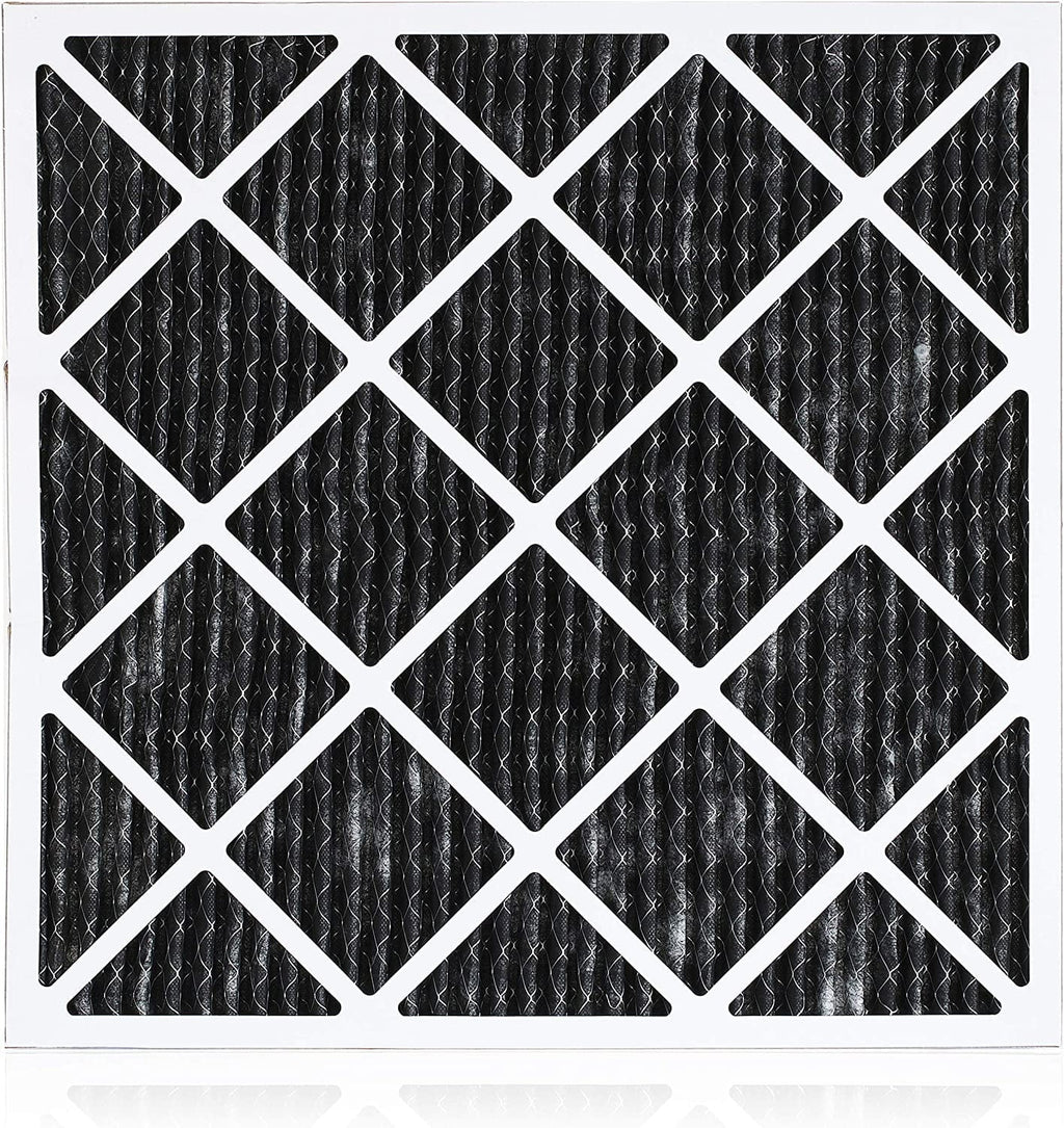 Filterbuy 20x23x1 MERV 8 Odor Eliminator Pleated HVAC AC Furnace Air Filters with Activated Carbon (6-Pack)