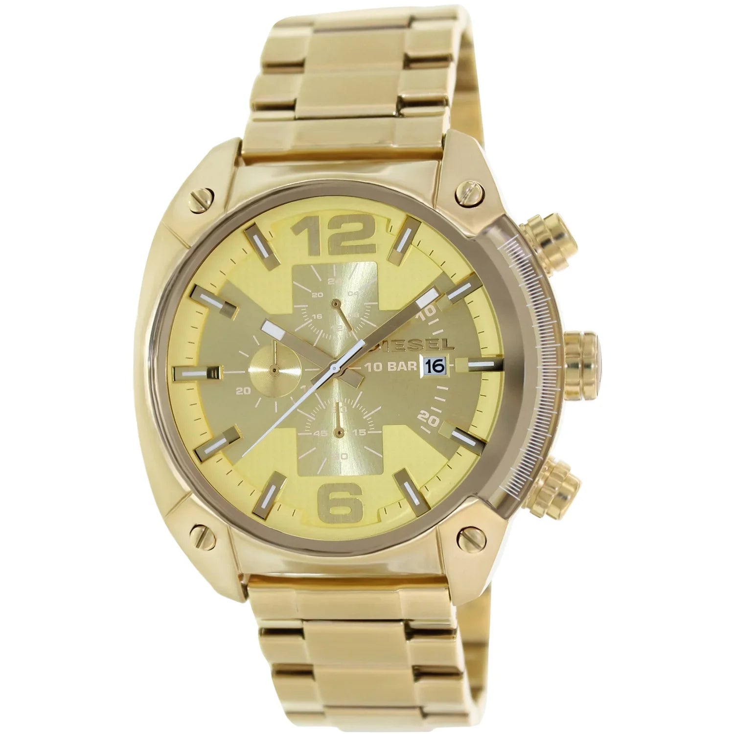 Diesel Men's Overflow DZ4299 Gold Stainless-Steel Quartz Watch