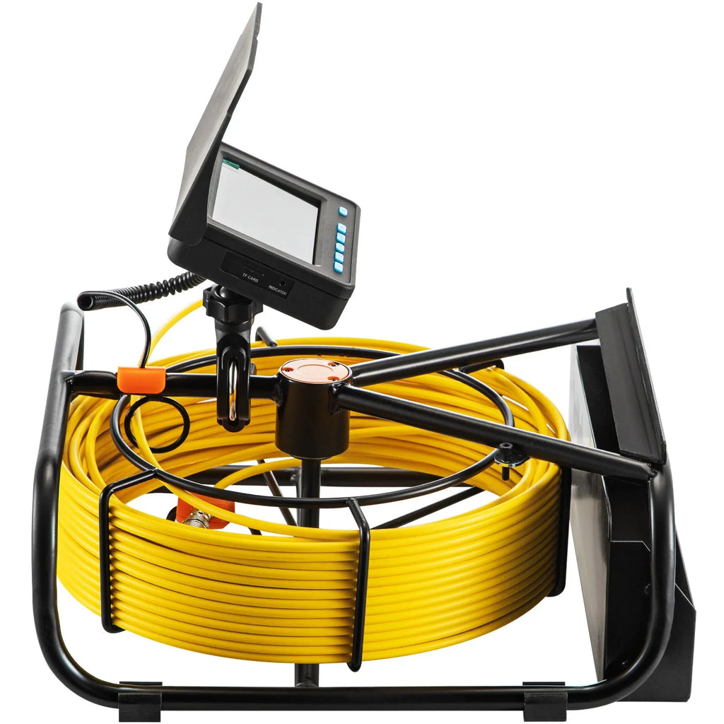 SKYSHALO Sewer Camera 164FT Cable Pipeline Inspection Camera 4.3 Inch TFT LCD Monitor Pipe Camera Screen Waterproof IP68 Duct Inspection Camera with 6PCS LEDs 8500MAH Lithium Battery, DVR Function