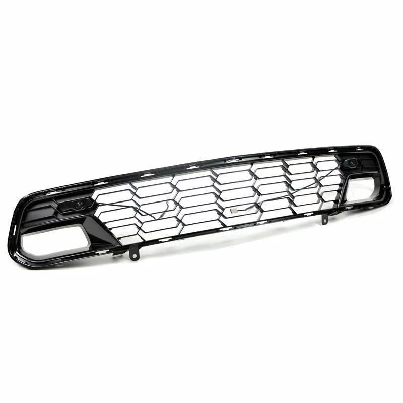 Extreme Online Store Replacement for 2014-2019 Chevrolet Corvette C7 All Models | GM Factory Z06 Style Painted Carbon Flash Metallic Front Bumper Lower Grille Shield (with Front Camera Bracket)