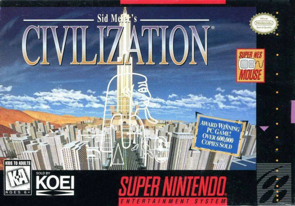 Civilization for SNES Super Nintendo
