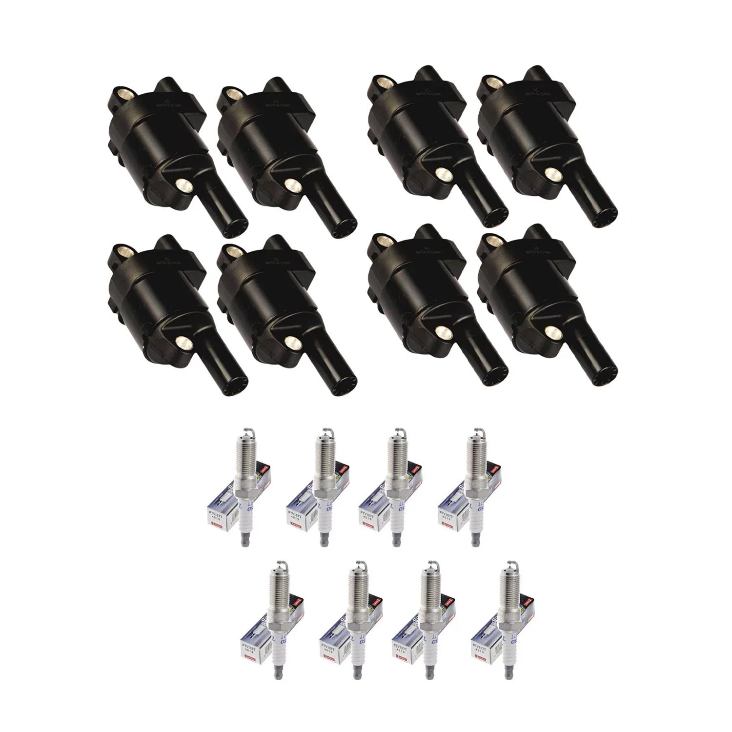 Set of 8 ISA Ignition Coils and Denso Spark Plugs Fitting with Chevrolet Suburban Camaro Tahoe UF414 Fits select: 2015-2018 CHEVROLET SILVERADO K1500 LT, 2014 CHEVROLET SILVERADO K1500