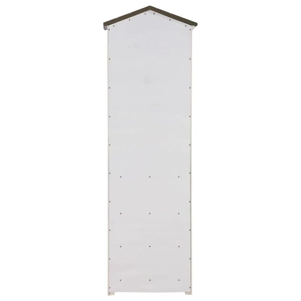 ACME Tree House Bookcase Cabinet in Climate White and Washed Gray