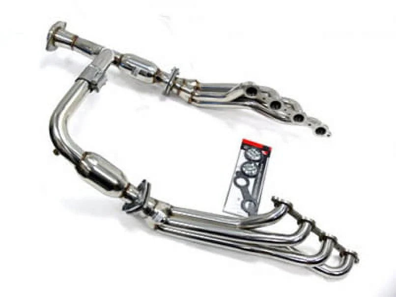 Catted Long Tube Header Suitable With 2007 thru 2013 Chevy 1500 6.2L LS3 L92 By OBX-RS