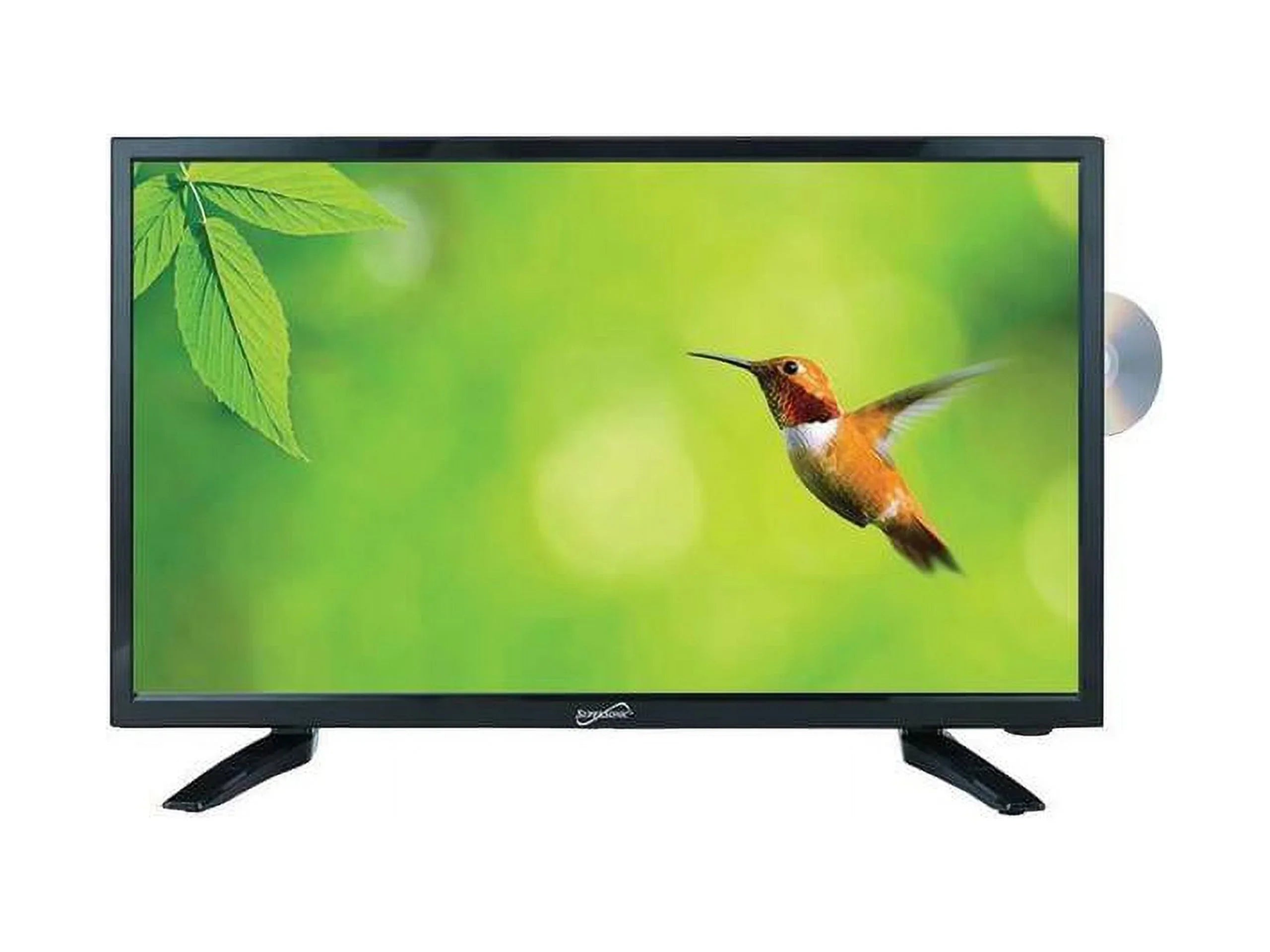 19" Supersonic 12 Volt ACDC LED HDTV with DVD Player USB SD Card Reader and HDMI (SC-1912)