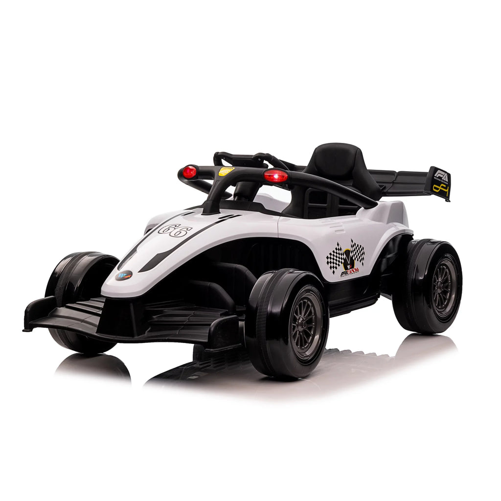 Blazin' Wheels 12V Battery Operated White F1 Ride on W/Remote 3 Years and up