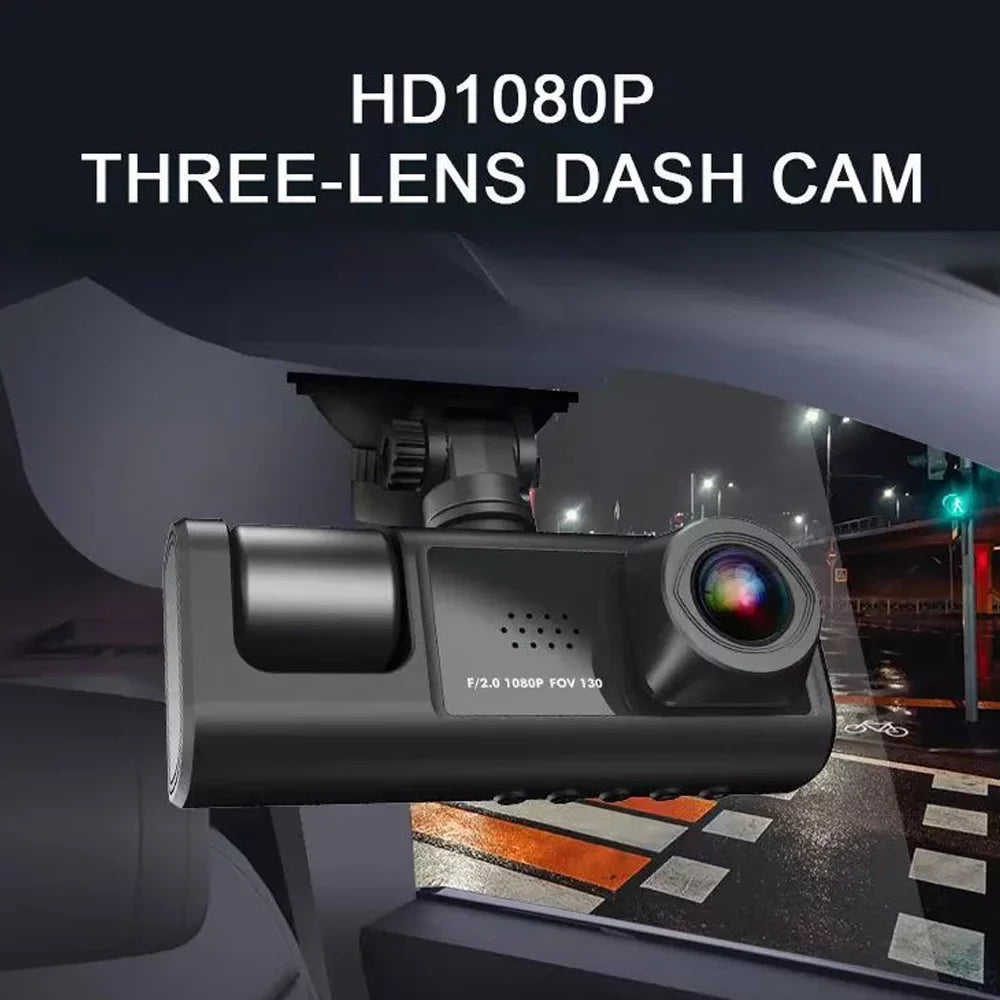 Nebublu Dash Cam with Multi-Language Recording, Auto Safety Driving Recorder for Clear Car Rearview Mirror